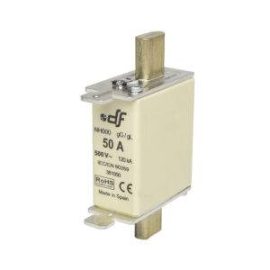 Fusible NH-000 50Ax500VAC ICC:120kA c/indicador falla gL-gG