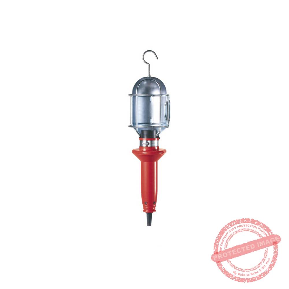 Guardalampara c/jaula reflector 60W E27 con gancho IP20