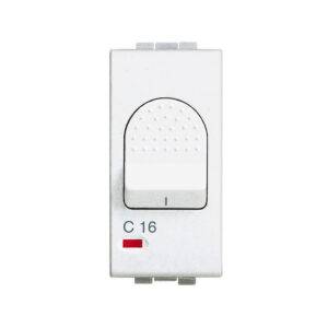 Interruptor bipolar 16A 250V 3KA 1 módulo blanco Living Light