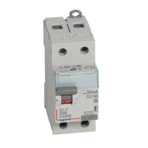 Interruptor diferencial 2x25A 30mA 230V 2 módulos DIN DX3-ID
