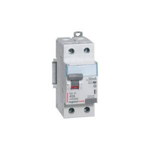 Interruptor diferencial 2x40A 30MA 230V 2 módulos DIN DX3-ID