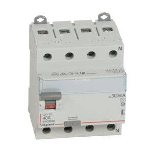 Interruptor diferencial 4x40A 300mA 230V 4 módulos DIN