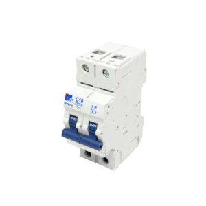 Interruptor termomagnético 2x10A 10kA 240/415V tipo C DIN