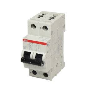 Interruptor termomagnético 2x10A 25/10kA 220DC/440AC/DC tipo K DIN