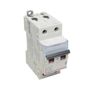 Interruptor termomagnético 2x16A 10kA 230/400V tipo C DIN