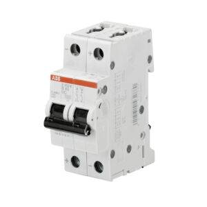 Interruptor termomagnético 2x4A 25/10kA 220DC/440AC/DC tipo C DIN