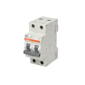 Interruptor termomagnético 2x6A 6kA 240/415V tipo C DIN