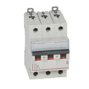 Interruptor termomagnético 3x32A 10kA 230/400V tipo C DIN