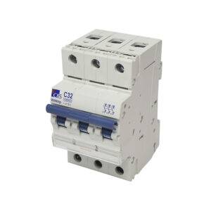 Interruptor termomagnético 3x32A 10kA 240/415V tipo C DIN