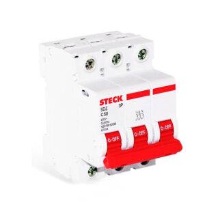 Interruptor termomagnético 3x50A 10/6kA 230/400V curva C DIN IEC 60898-1