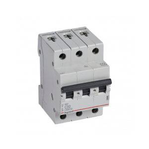 Interruptor termomagnético 3x50A 10/6kA 230/440V tipo C DIN RX3