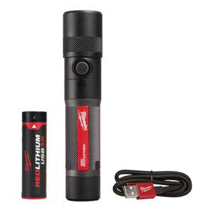 Linterna manual 100 a 1100 lúmenes, IP67 y RedLithium USB