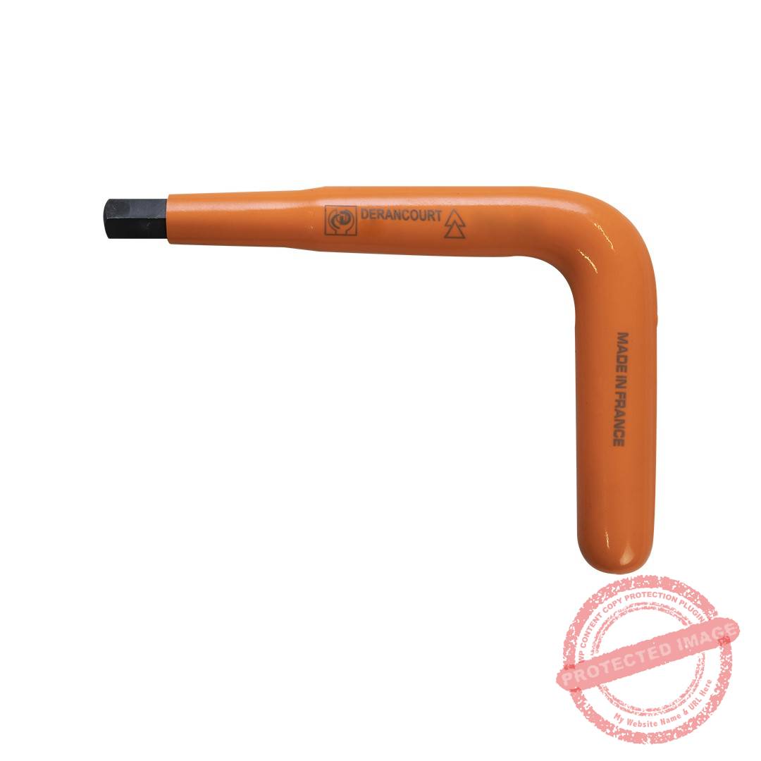 Llave hexagonal macho acodada aislado 12mm