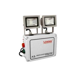 Luminaria de emergencia LED 2x10W 3h 220V IP65 exterior 