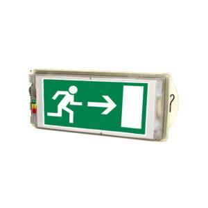 Luminaria lineal p/ambientes explosivos LED emergencia/señalética 3W, ZONA 1,21