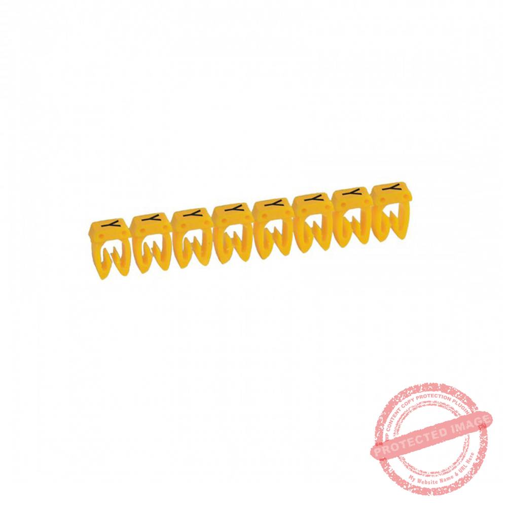 Marcador letra: Y para cable 0.5-1.5mm2 x30und