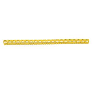 Marcador número: 4 para cable 4-6mm2 amarillo x20und