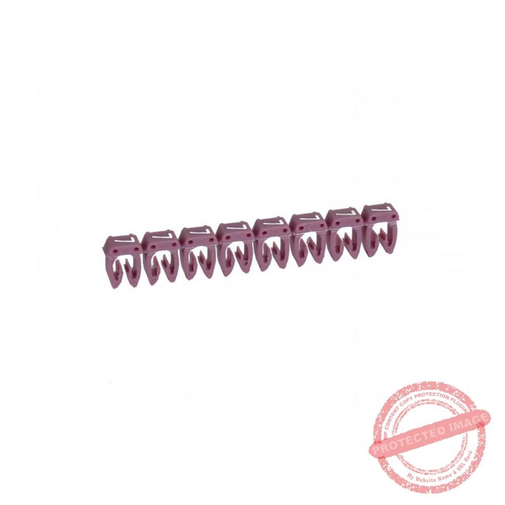 Marcador número: 7 para cable 0.5-1.5mm2 violeta x30und