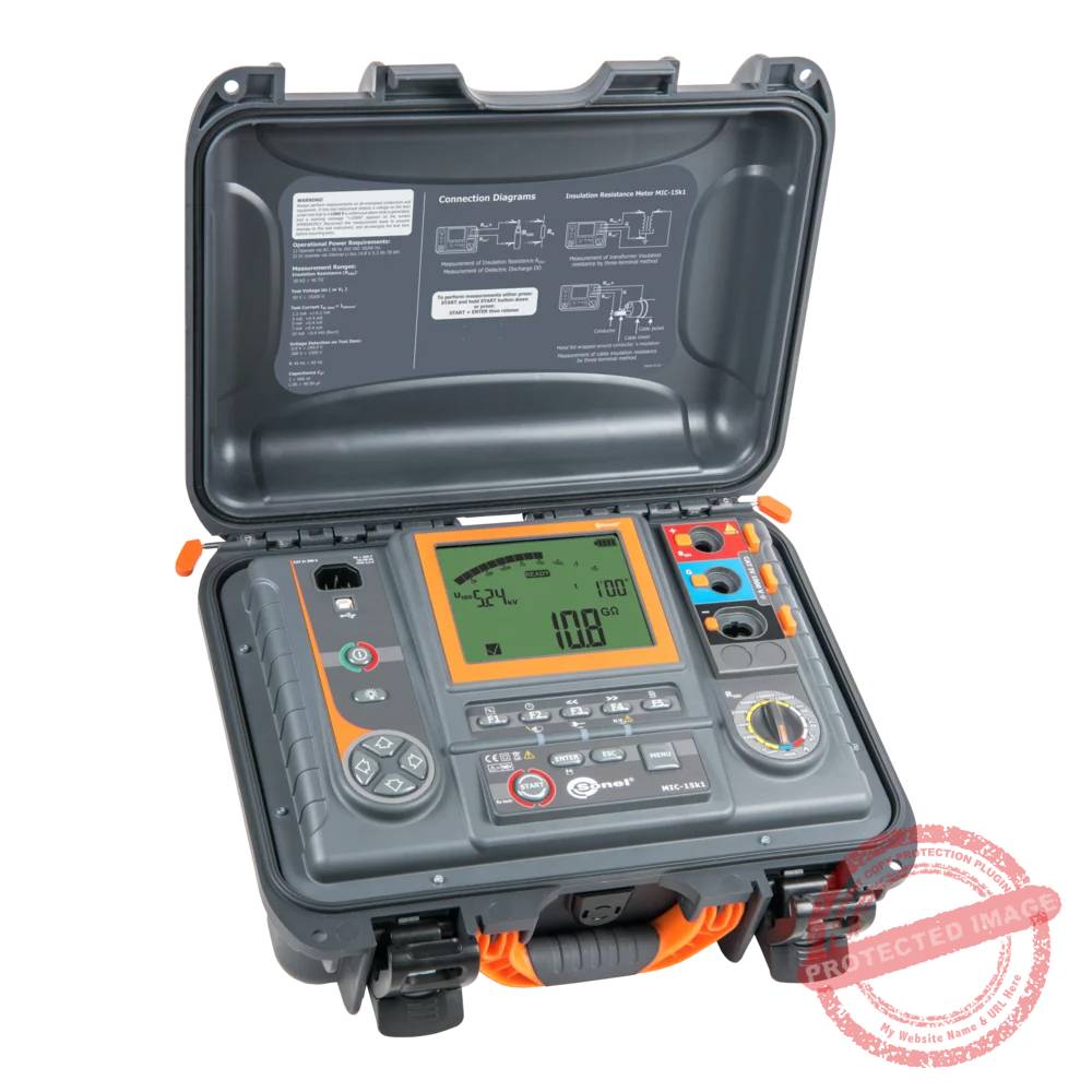 Megóhmetro digital 15kV/40TOhms, IP67, bluetooth