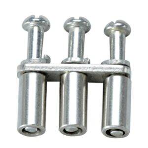 Peine de conexión equipotencial para 3 bornes de 6.0mm con tornillo