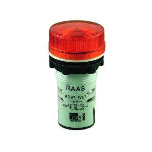 Piloto ámbar LED 24VAC/DC plástico