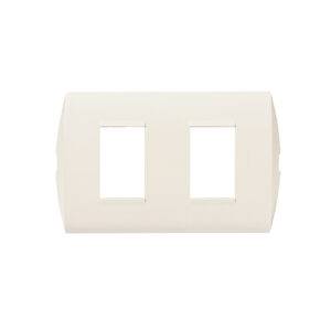 Placa de 2 módulos c/soporte marfil Modus Style
