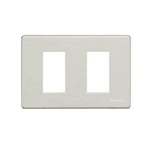 Placa de aluminio 2 polos rectangular p/soporte 503SA