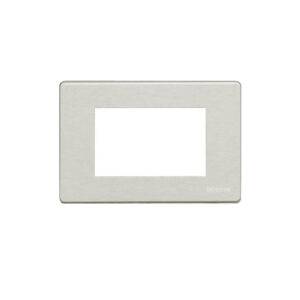 Placa de aluminio 3 polos rectangular p/soporte 503SA