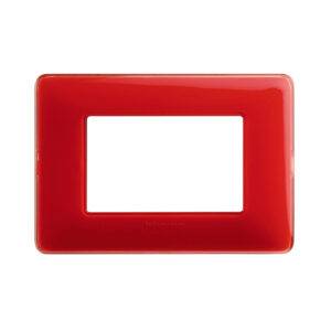 Placa de tecnopolímero 3 módulos coral Matix