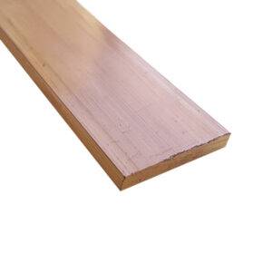 Platina de cobre duro desnudo 10x40mm 6mts