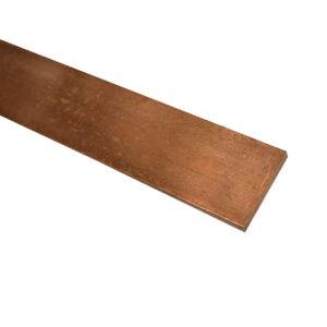 Platina de cobre duro desnudo 5x25mm 6mts