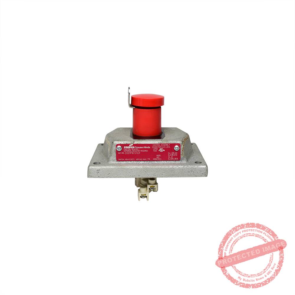 Pulsador c/paro emergencia NA+NC, sin caja, CL1.DIV1 UL