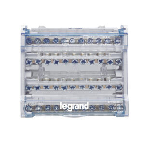 Repartidor de barras escalonadas tetrapolar 100A 6 módulos