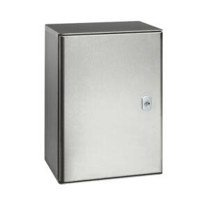 Tablero p/adosar de acero inoxidable 400x300x200mm con puerta