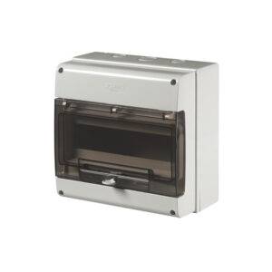 Tablero p/adosar de termoplástico 12 DIN 250x256x140mm con puerta