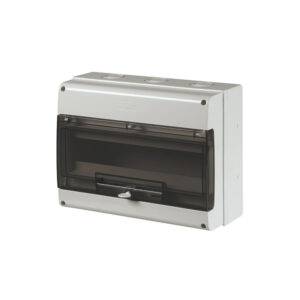 Tablero p/adosar de termoplástico 16 DIN 250x328x140mm con puerta