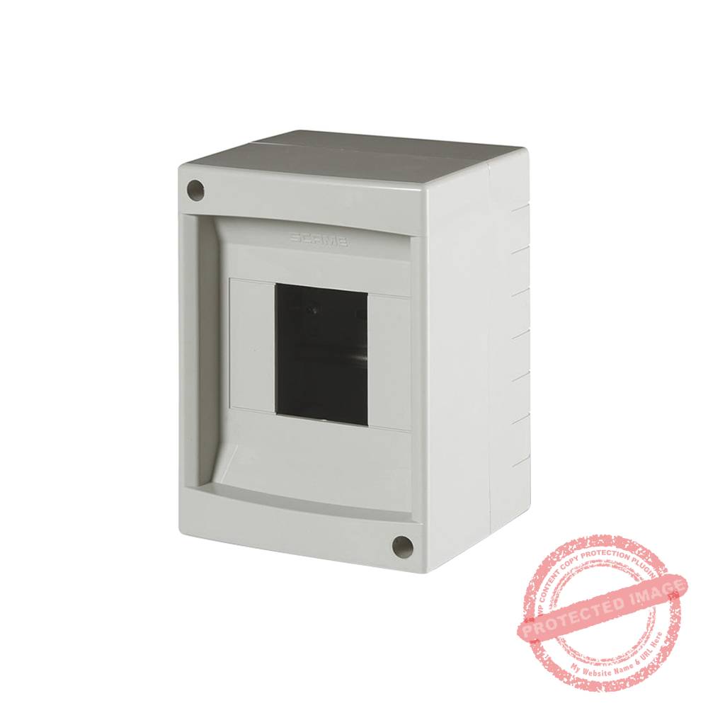 Tablero p/adosar de termoplástico 4 DIN 130x97x84mm sin puerta