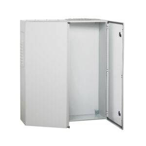 Tablero p/adosar metálico 1200x800x300mm con puerta c/plancha de montaje