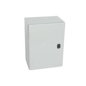 Tablero p/adosar metálico 400x300x200mm con puerta c/plancha de montaje