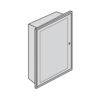 Tablero p/empotrar de metal 36 DIN 340x590x90mm con puerta