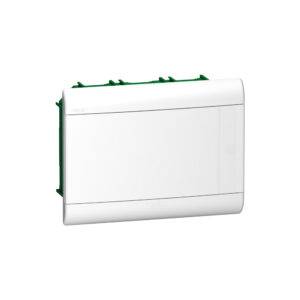 Tablero p/empotrar de termoplástico 12DIN 210X280X92.3mm con puerta