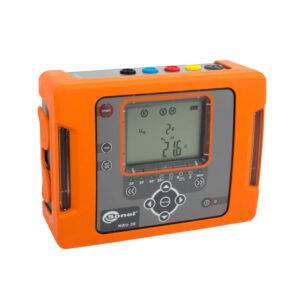 Telurómetro digital 0-20kOhm, 100VAC, IP65 con accesorios