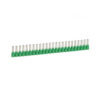Terminal aislado sobremoldeado 10AWG (6mm2) verde x25und