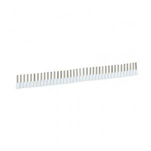 Terminal aislado sobremoldeado 22AWG (0.5mm2) blanco x40und