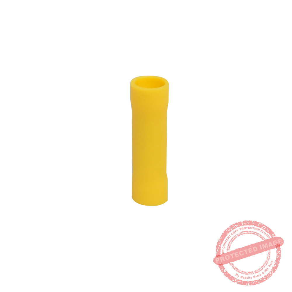 Terminal unión manguito aislado 10-12AWG amarillo x100und