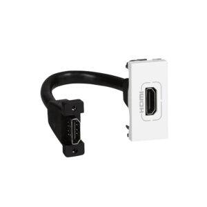 Toma HDMI preconectorizada 1 módulo Mosaic