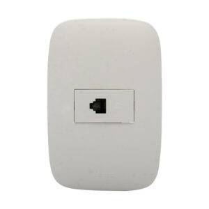 Toma telefonica RJ11 blanco Domino Sencia