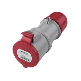 Tomacorriente aéreo industrial 2x32A+T 415V IP44 9h Optima