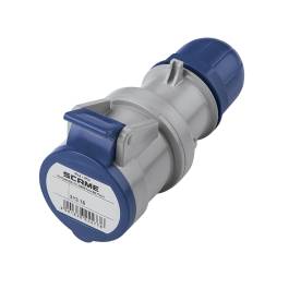 Tomacorriente aéreo industrial 3x16A+T 250V IP44 9h Optima