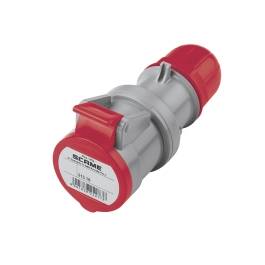 Tomacorriente aéreo industrial 3x16A+T 415V IP44 6h Optima